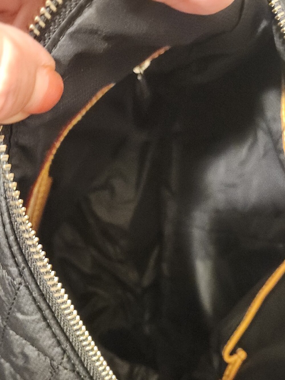 MZ Wallace Black Quilted Nylon Crossbody with Front Zip Pockets - Picture 3 of 4